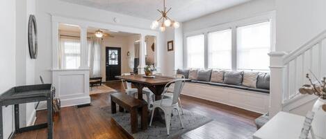 Comfortable dining area