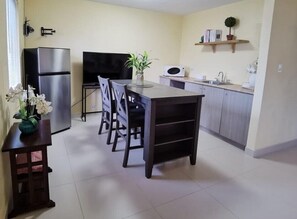 DINING AREA AND KITCHEN