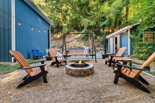 Enjoy your time by the fire.