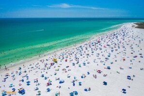 Siesta Key - Main public beach. Free parking. Concessions and bathrooms. 