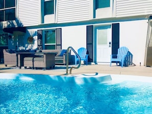 Shared pool located just steps from your front door.