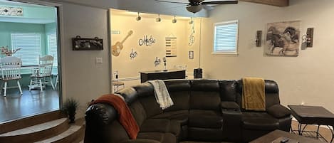 Living room and karaoke bar