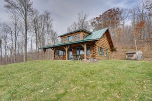 Cabin Exterior | Spacious Wooded Yard