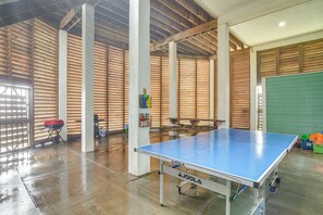 Open-Air Game Room | Game Tables | Outdoor Shower | Lounge Seating