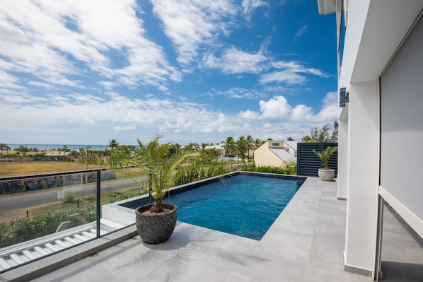 Paradise Terrace with Beach View