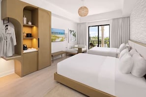 2 Queen size beds