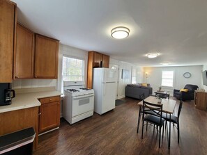 Another angle of this well-equipped kitchen