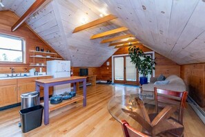 You'll have plenty of space for activities in this private second story apartment.