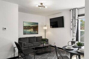 In the lap of luxury and warmth – our living room is your sanctuary for extended stays. Immerse yourself in the ultimate comfort, perfect for long-term relaxation. #ExtendedStayBliss