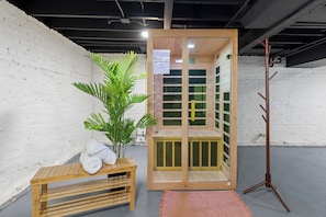 Unwind in your private sauna — the perfect way to end the day!