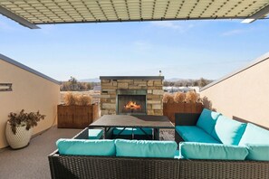 Third Floor Patio w/ Fire Place and Views