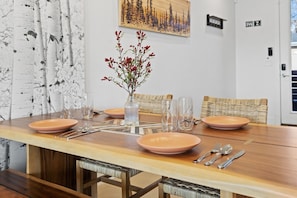 Dining Table and Aspen Wall