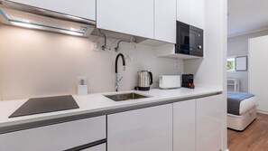 Embrace your inner chef in our fully equipped kitchenette #chef #homecooking #portugal #pt #cascais