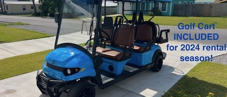 Golf Cart - INCLUDED golf cart for 2024 rental season!