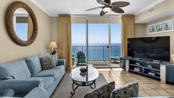 Tidewater 1312 Living Area w/ Gulf views