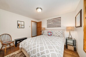 Downstairs Queen bedroom with large closet.