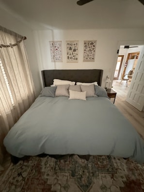 Master bedroom- king bed