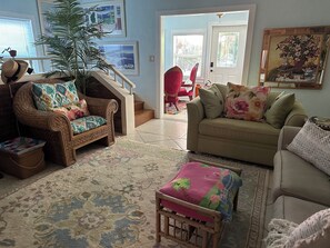 Two bedrooms and a bath upstairs