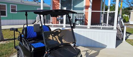 Golf Carts use with House
7 nights or more @ $5/nt
Less than 7 nights @ $10/nt