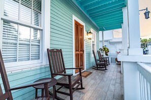 Private Front Porch with Partial Duval Street and Lighthouse Views
