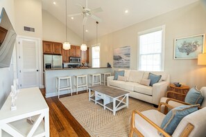 Spacious Living Room with Sleeper Sofa