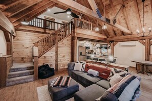 Indoors, Hardwood, Stained Wood, House, Loft
