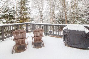 Deck looking at the trees