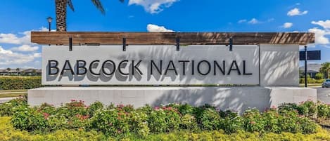 Welcome To Babcock National- Gated Entrance