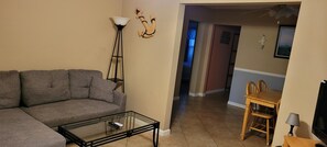 Unit 1 Living Room with pull out