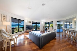 Open planned living with a view