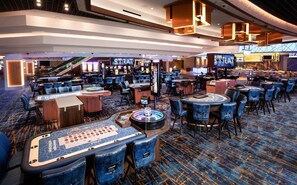 Our casino has all the games you love – slots, blackjack, roulette, craps, William Hill Sportsbook, and more.