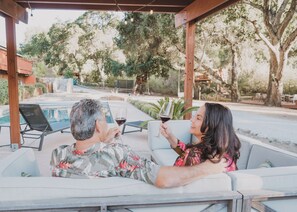 Ask us about a poolside food & wine pairing hosted by our winemaker, Cody.