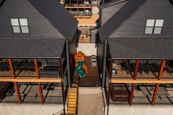 Tree House - Garden Level: Private, Fenced Playground in Backyard