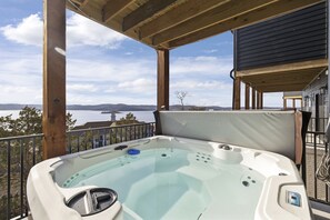 Rocky Resort - Basement Level: Hot Tub on Patio