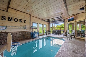 Dive into relaxation in our indoor pool