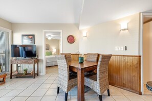Dining Area - Table and 4 Chairs Plus Bar and Stools for Dining