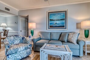 Living Room with Queen Sleeper Sofa