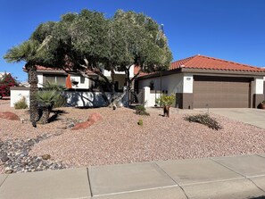 Street view of the home