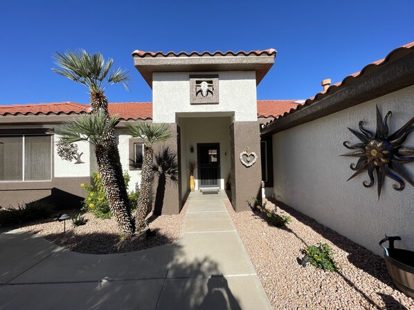 Front entrance to the home