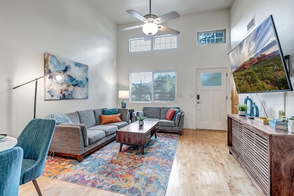 High Ceilings and Open Floor Plan
