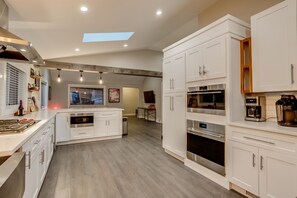 Updated kitchen with high end Wolf appliances