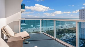 Private Balcony with Resort & Ocean View