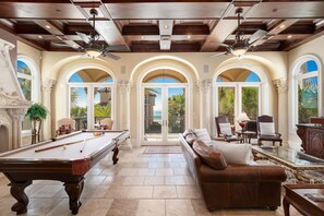 Second Floor Living Room with Balcony