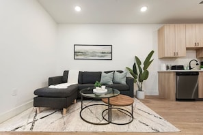 Open Concept Living Room with Comfy Couch