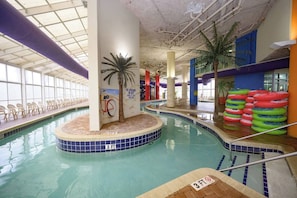 Doesn't matter the temperature- you can swim in our heated indoor water park!