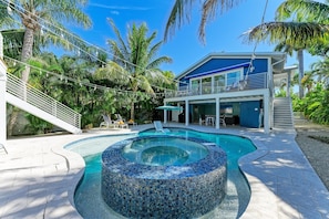 Stunning pool and spa
