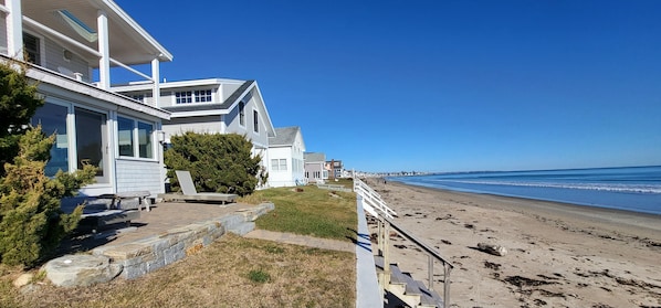 Beachfront 3 bedroom home on private Moody Beach in Wells, Maine