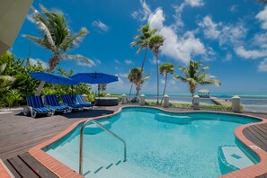 Patio and pool area