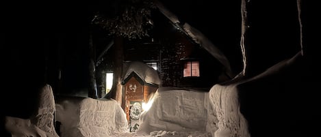 Beautiful and cozy winter cabin