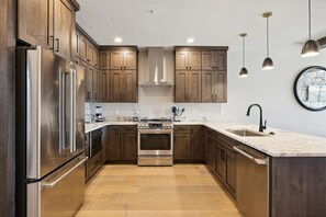 Luxury Kitchen with Stainless Steel Appliances